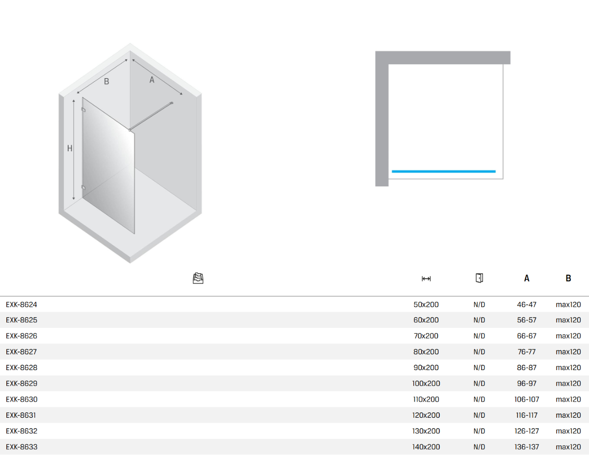 New Trendy avexa drzwi prysznicowe
